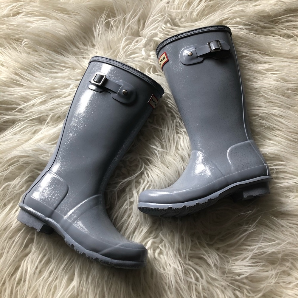 Hunter Sz 2 B / 3 G Sparkle Glitter Rain Boots